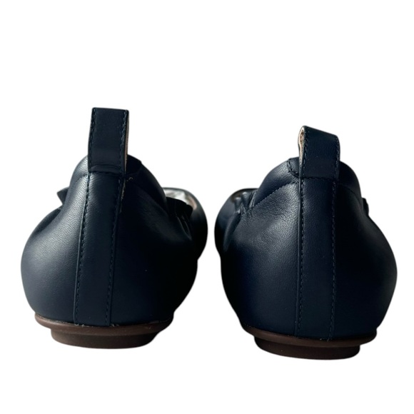 FitFlop Allegro Soft Leather Ballerinas Flat in Midnight Navy | 7 NWT - Picture 4 of 9